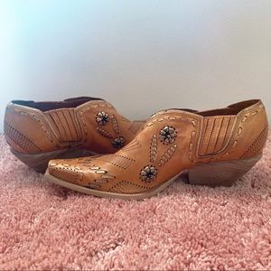 BCBGirls Cowboy Style Ankle Booties, Size 7B/37
